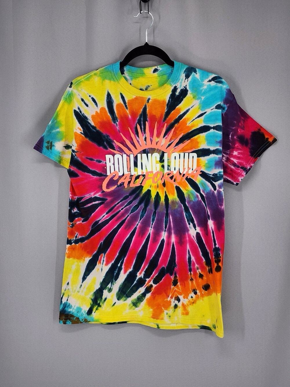 Rolling Loud  Shirt Small 2021 Tie Dye Concert  Young Thug Chris Brown